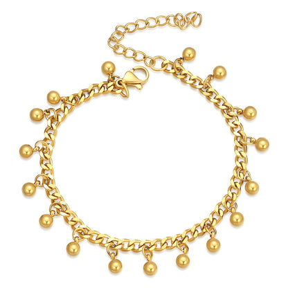 Bracelet, 18K Gold Plated Steel