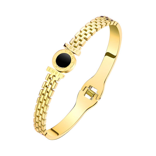 18K Gold Plated Steel Bracelet - waterproof