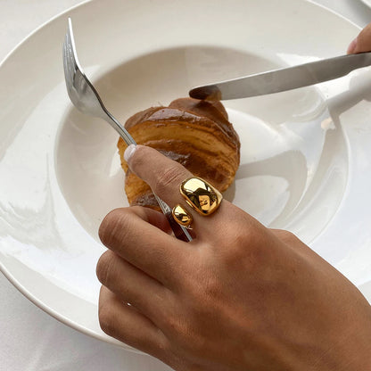 Luxe Jewels 316L Stainless Steel Ring – High-Quality Waterproof Gold Jewelry