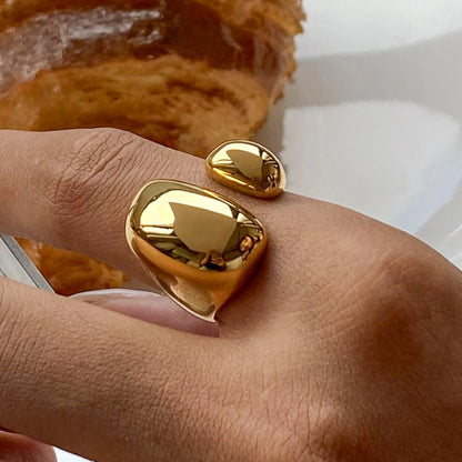 Luxe Jewels 316L Stainless Steel Ring – High-Quality Waterproof Gold Jewelry