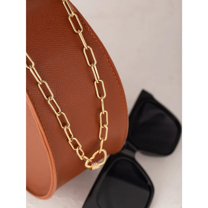 Dainty Heart CZ Necklace – 14K Gold Plated Romantic Choker Jewelry