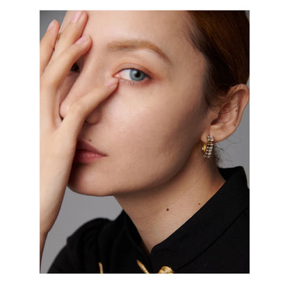 Stainless Steel Cubic Zirconia Earrings Jewelry