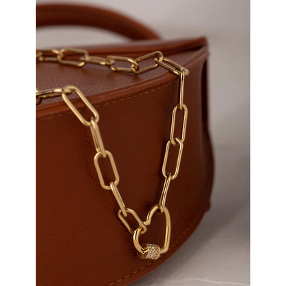 Dainty Heart CZ Necklace – 14K Gold Plated Romantic Choker Jewelry