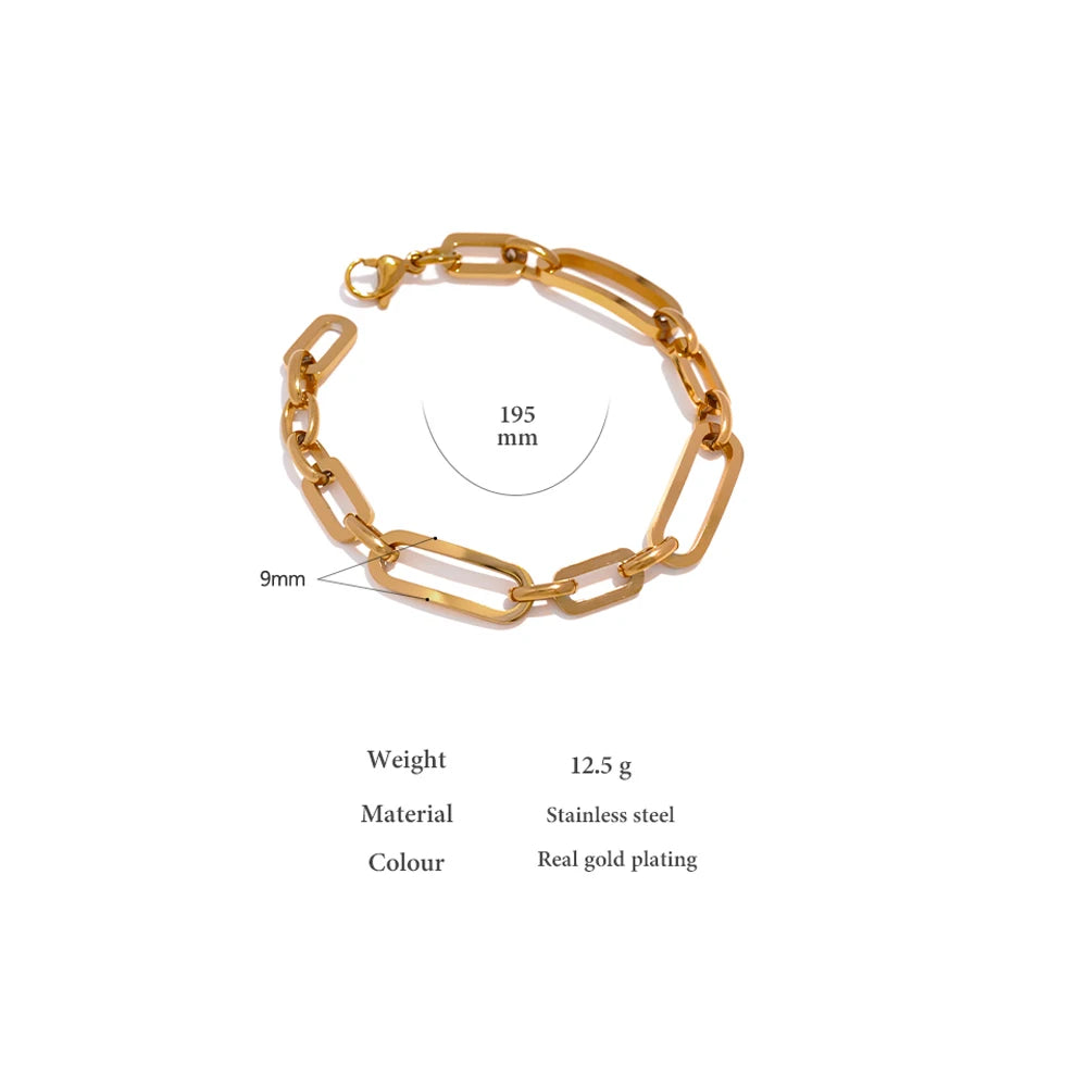 Minimalist Geometric Bangle – Gold Plated Stainless Steel & Waterproof