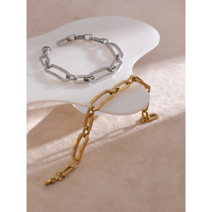 Minimalist Geometric Bangle – Gold Plated Stainless Steel & Waterproof