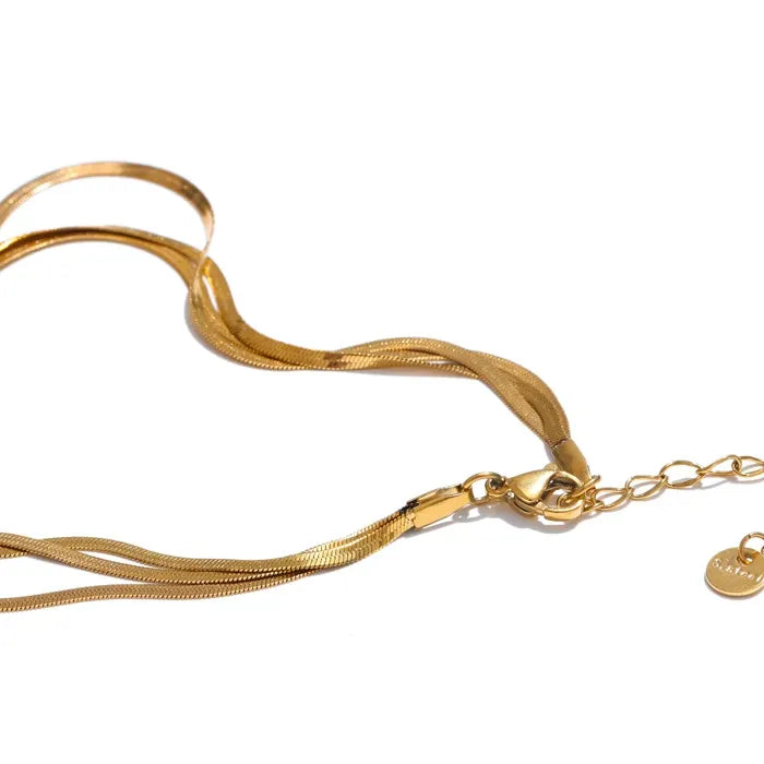 Adjustable Stainless Steel Smooth Sweater Necklace – 80+5cm long