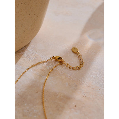 Natural Shell Starfish Pendant Necklace – Gold Plated