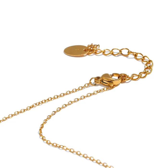 Elegant Butterfly Pendant Collar Necklace – 18K Gold Plated Jewelry