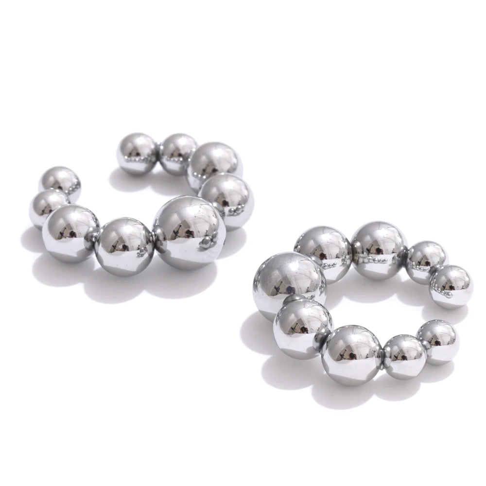 18K Gold Plated Stainless Steel Clip Earrings Jewellery