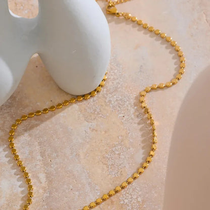 Exquisite 18K Gold Plated Stainless Steel Tarnish Free Necklace