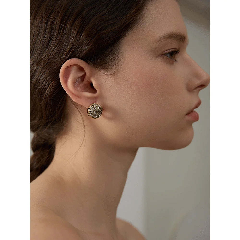 Multi-Color CZ Hollow Hoop Earrings – Gold Plated