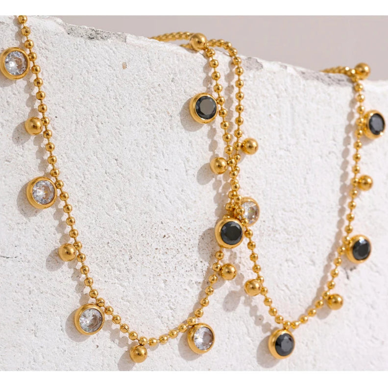 Cubic Zirconia Necklace and Bracelet Set – Luxury Sparkling Jewelry Set