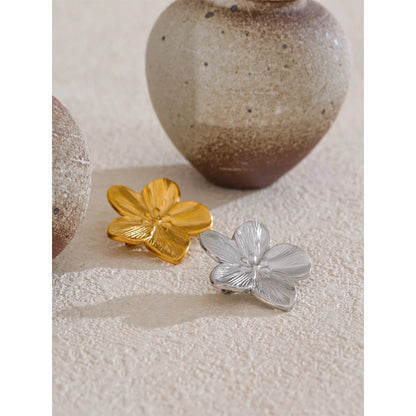 18K Gold Flower Brooch – Flower Broochl Waterproof Pin