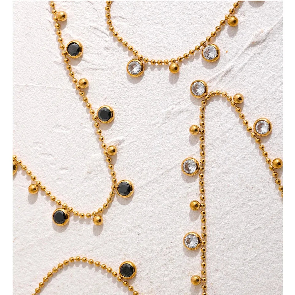 Cubic Zirconia Necklace and Bracelet Set – Luxury Sparkling Jewelry Set