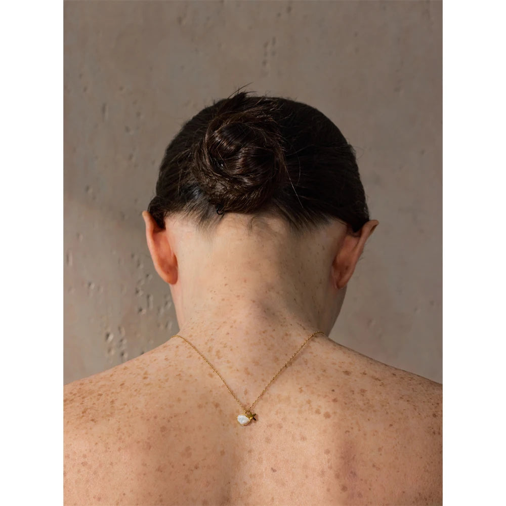 Natural Shell Starfish Pendant Necklace – Gold Plated