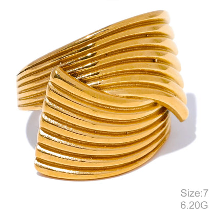 Stainless Steel Geometric Stud Earrings Hypoallergenic - 18K Gold PVD Plated Jewelry