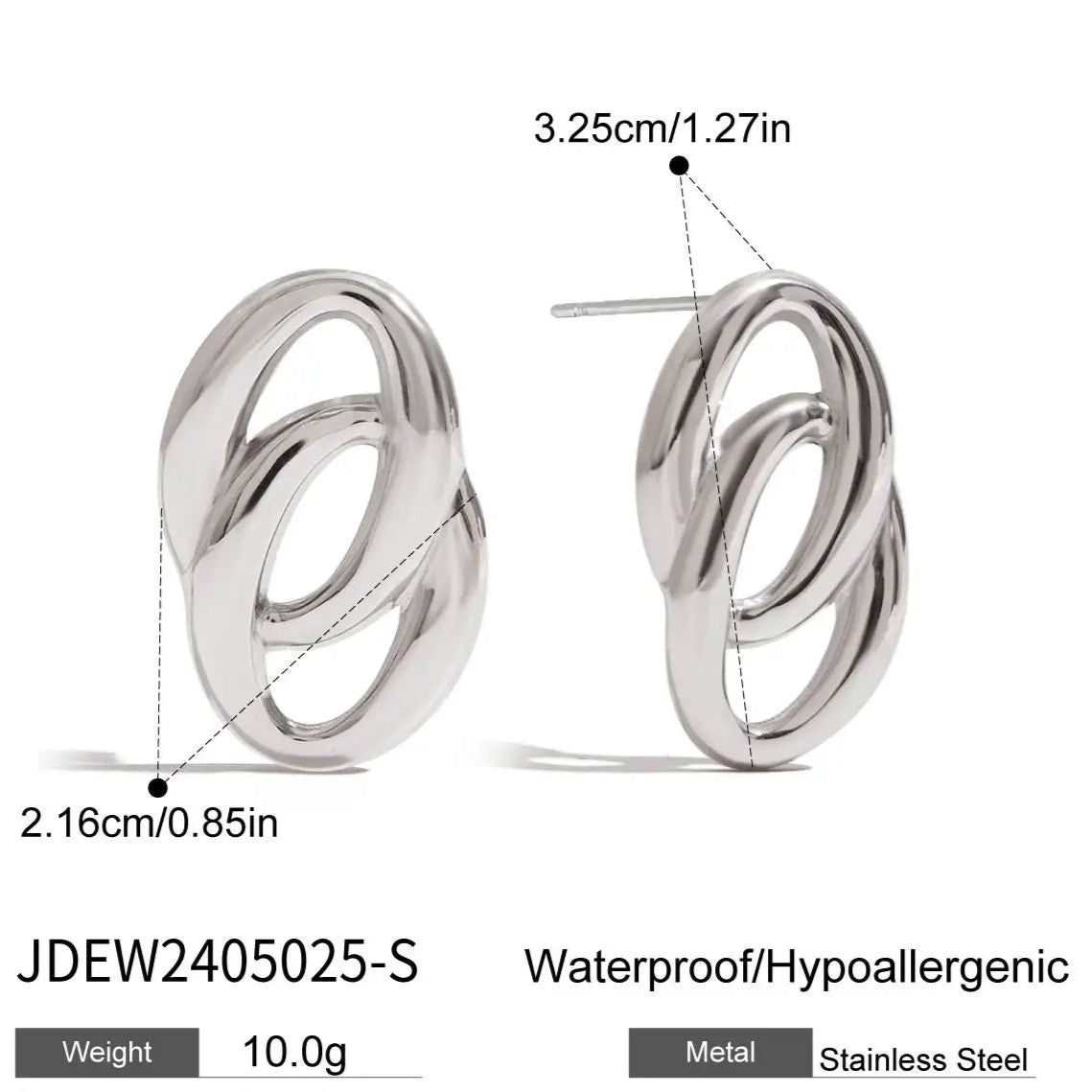 Minimalist Round Tarnish Free Stud Earrings – Gold Plated