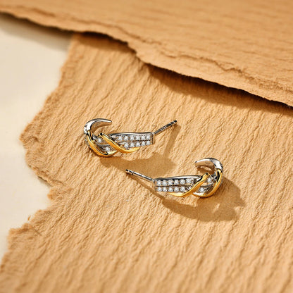 Luxe Jewels Moissanite 925 Sterling Silver Stud Earrings for Women