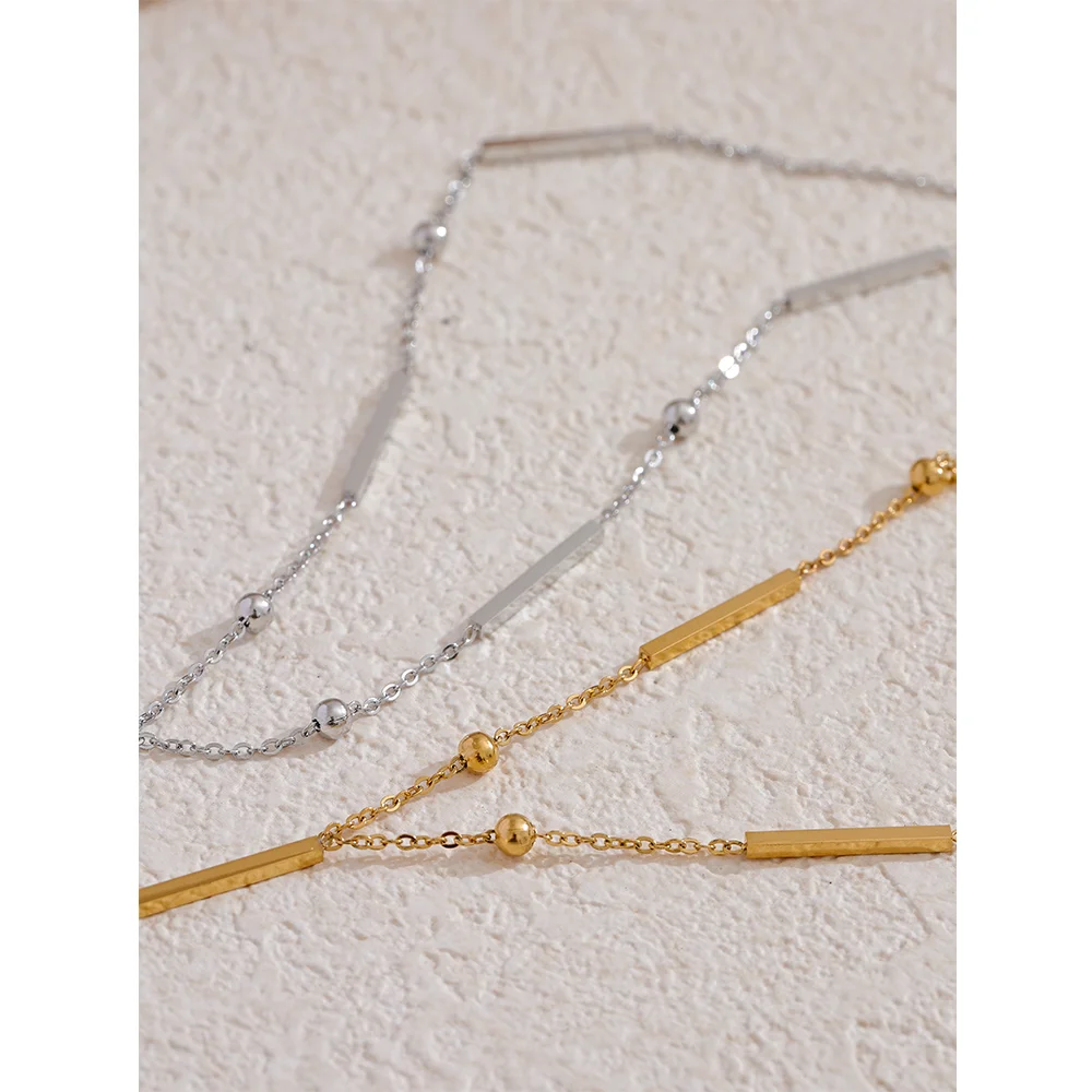 Thin Long Necklace – 316L Gold Stainless Steel Chic Jewelry