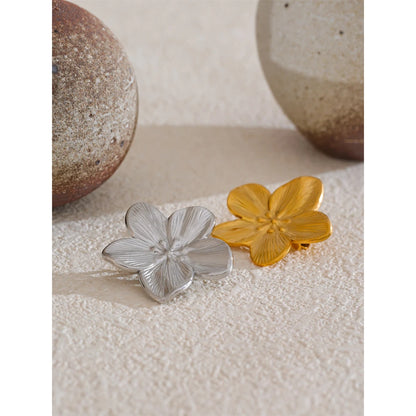 18K Gold Flower Brooch – Flower Broochl Waterproof Pin