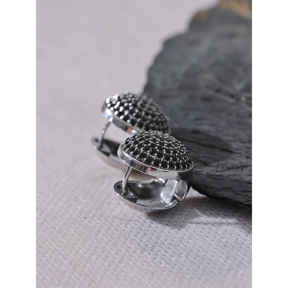 Multi-Color CZ Hollow Hoop Earrings – Gold Plated