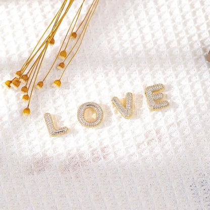 A - Z Letter Pendant Copper Necklace – Unisex