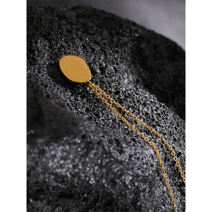 Dainty Opal Stone Necklace – 18K Gold Chain