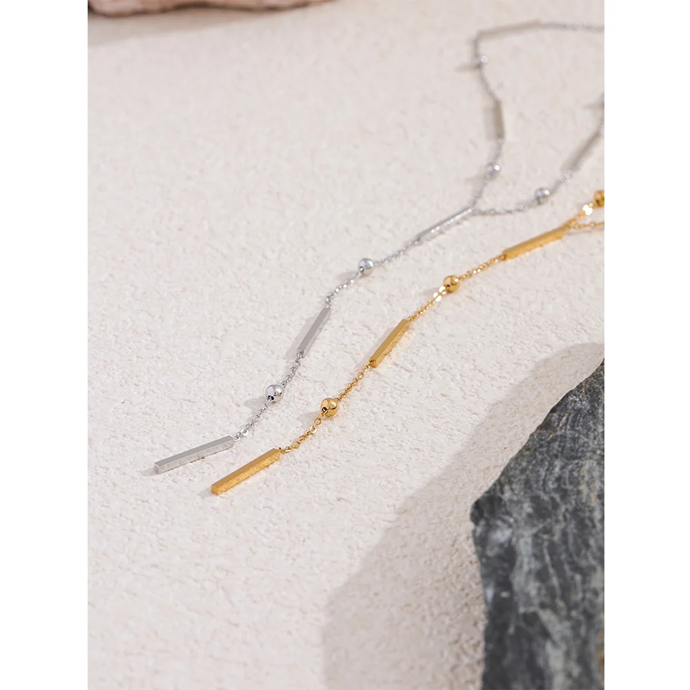 Thin Long Necklace – 316L Gold Stainless Steel Chic Jewelry