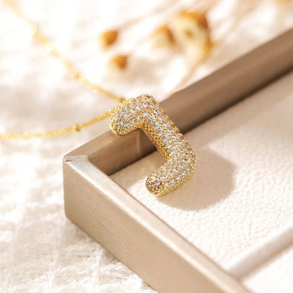 A - Z Letter Pendant Copper Necklace – Unisex