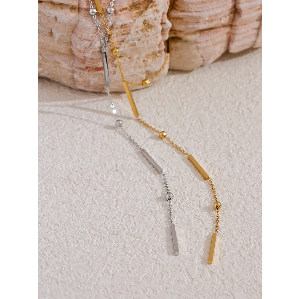 Thin Long Necklace – 316L Gold Stainless Steel Chic Jewelry