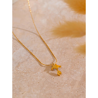 Lucky Goldfish Necklace – 18K Gold Plated Waterproof Pendant