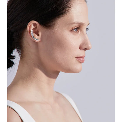 Water-Resistant Gold Plated Zirconia Clip Earrings – Elegant Luxury Jewelry