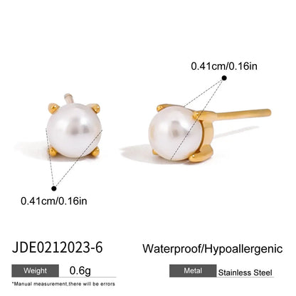 Uworld Minimalism Birthstone Gold Color Ear studs Grace Personalized Delicate Gemstone Earring Dainty Birth Month Stone Charm