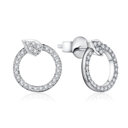 Moissanite Stud Earrings for Women - 925 Sterling Silver