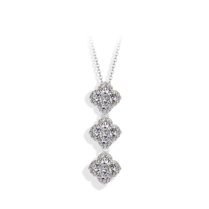 Luxe Jewels 2026 Necklace for Valentine's Day - Full D Color Moissanite 925 Sterling Silver Pendant Jewelry