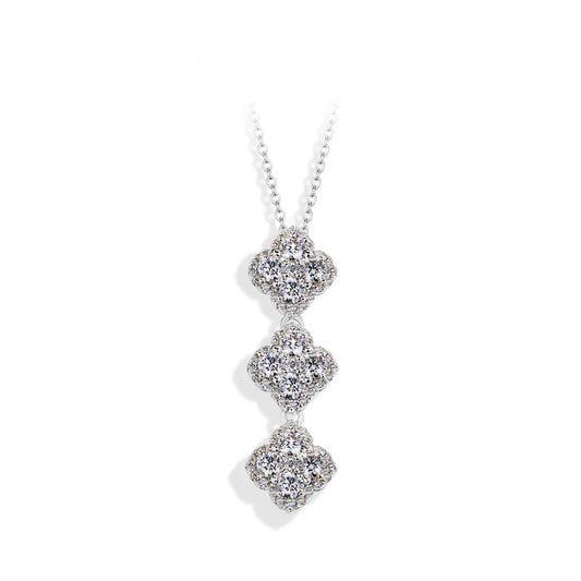 Luxe Jewels 2026 Necklace for Valentine's Day - Full D Color Moissanite 925 Sterling Silver Pendant Jewelry