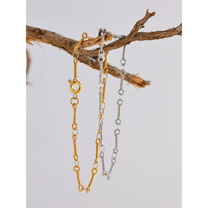 Twisted Bracelet – 18K Gold Plated Stainless Steel