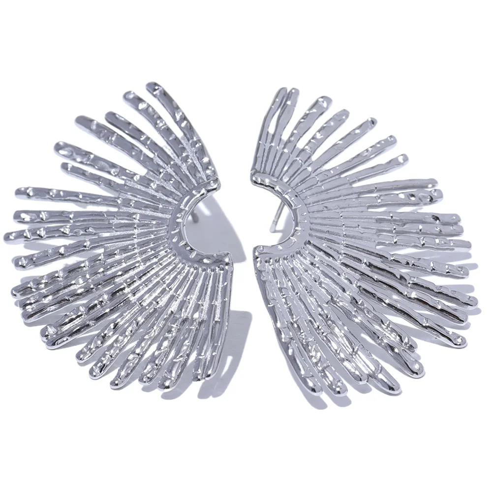 Premium Zircon Gold Plated Stud Earrings – Stylish & Elegant Design