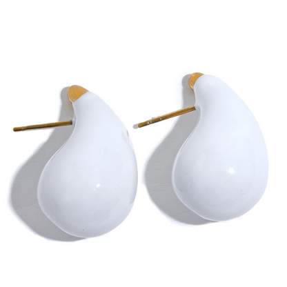 Modern Enamel Water Drop Earrings – Fashionable Jewelry