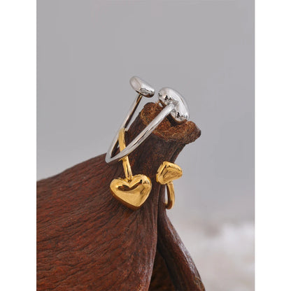 Luxe Jewels Handmade Stainless Steel Heart Ring – High-Quality Waterproof Jewelry