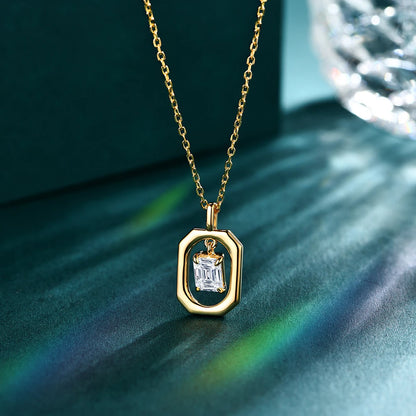 Premium Quality Moissanite Pendant Necklace for Women - Silver 925 Pendant Fine Jewelry