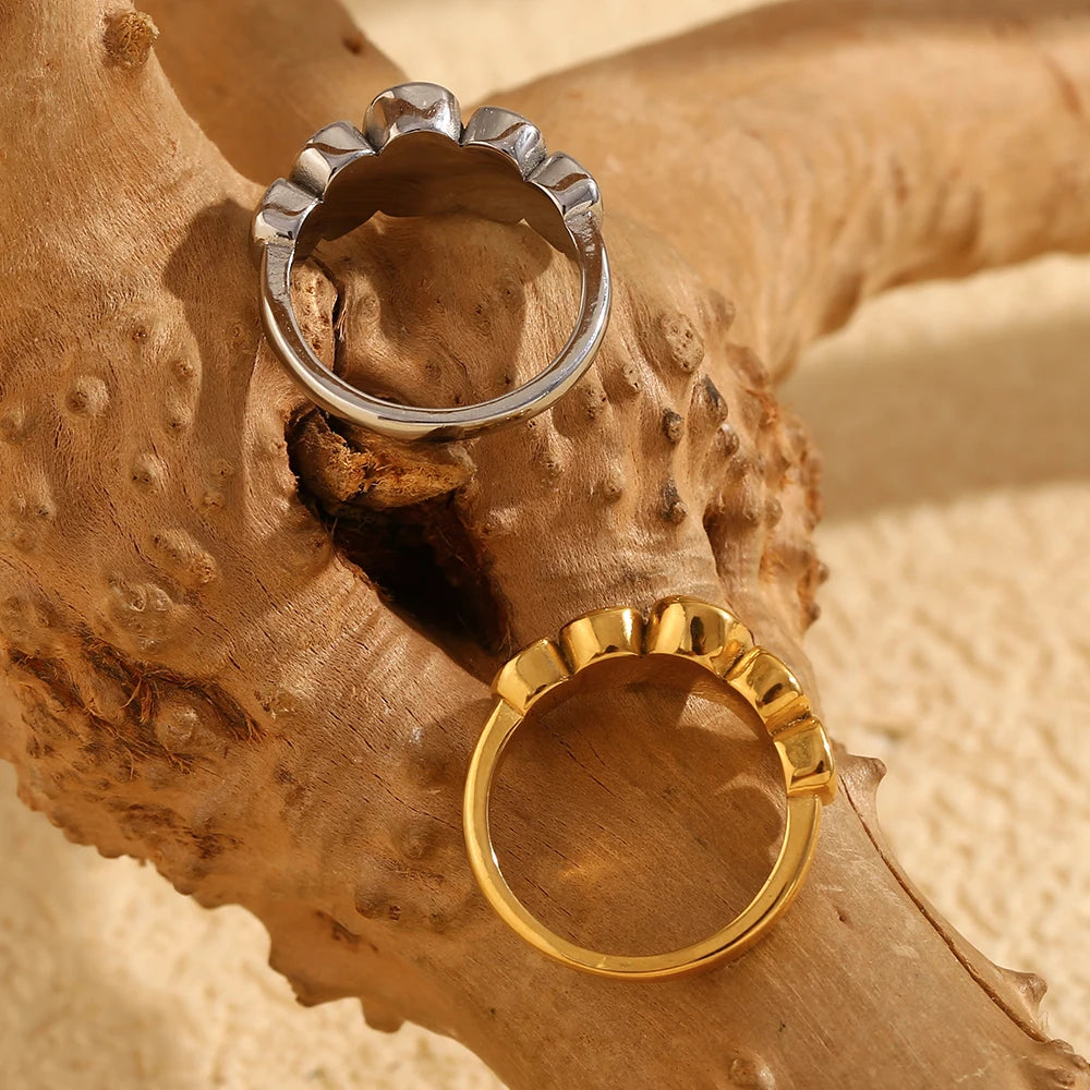 High Quality Geometric Clear Zircon Ring Classic Style - 18k Gold Plated Hypoallergenic Jewelry