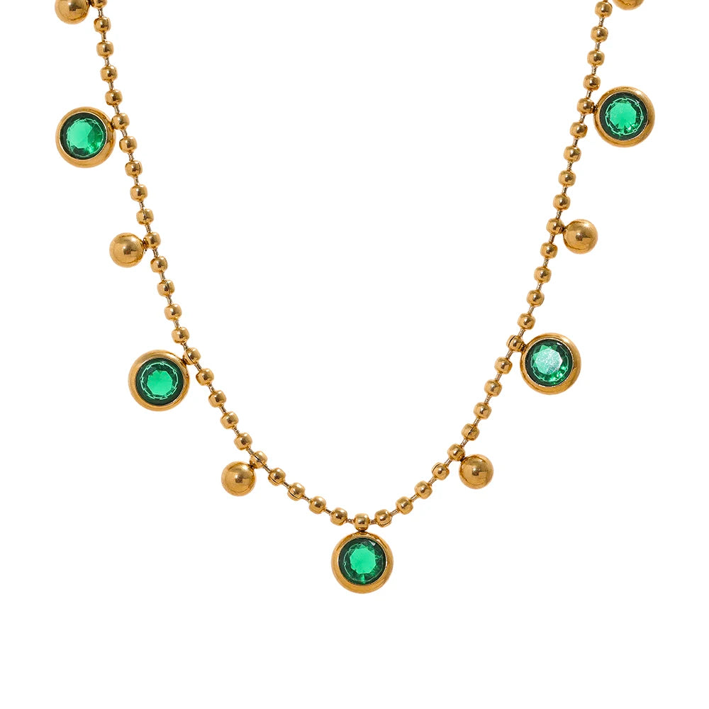 Cubic Zirconia Necklace and Bracelet Set – Luxury Sparkling Jewelry Set