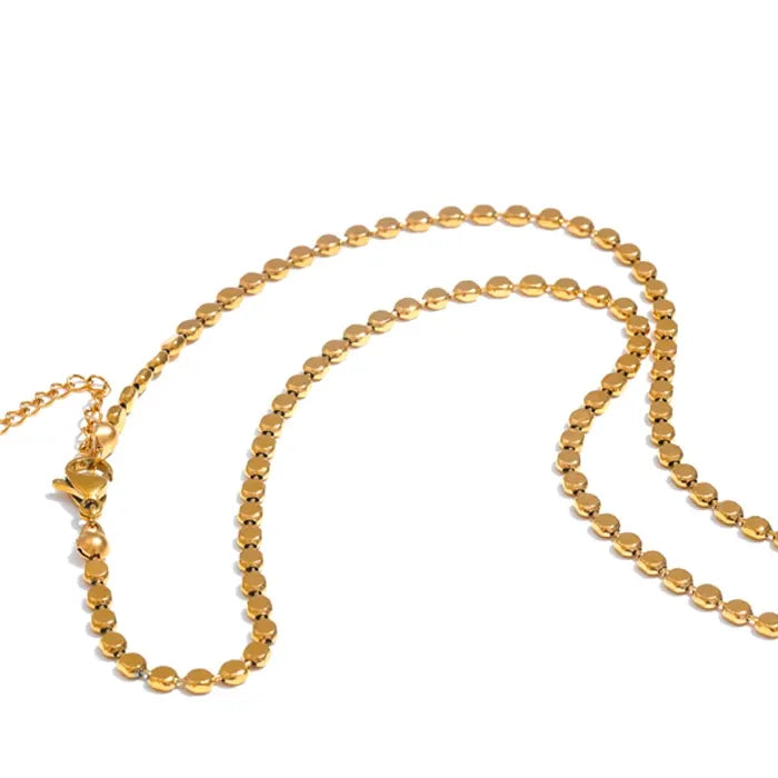 Exquisite 18K Gold Plated Stainless Steel Tarnish Free Necklace