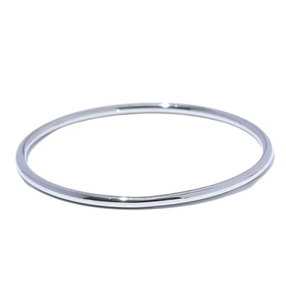 Classic Round Bangle – 18K Gold Plated Stainless Steel, Waterproof