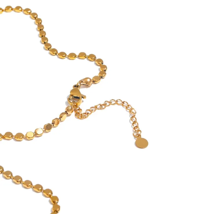 Exquisite 18K Gold Plated Stainless Steel Tarnish Free Necklace