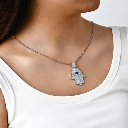 Angel Eye Moissanite Pendant Necklace - S925 Sterling Silver 18k gold plated Jewelry Gift