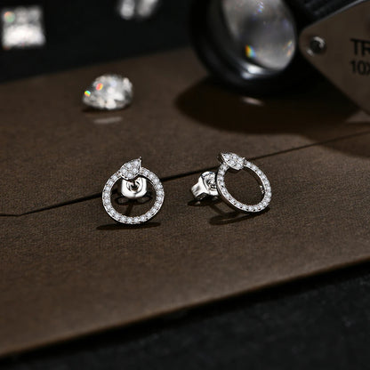 Moissanite Stud Earrings for Women - 925 Sterling Silver