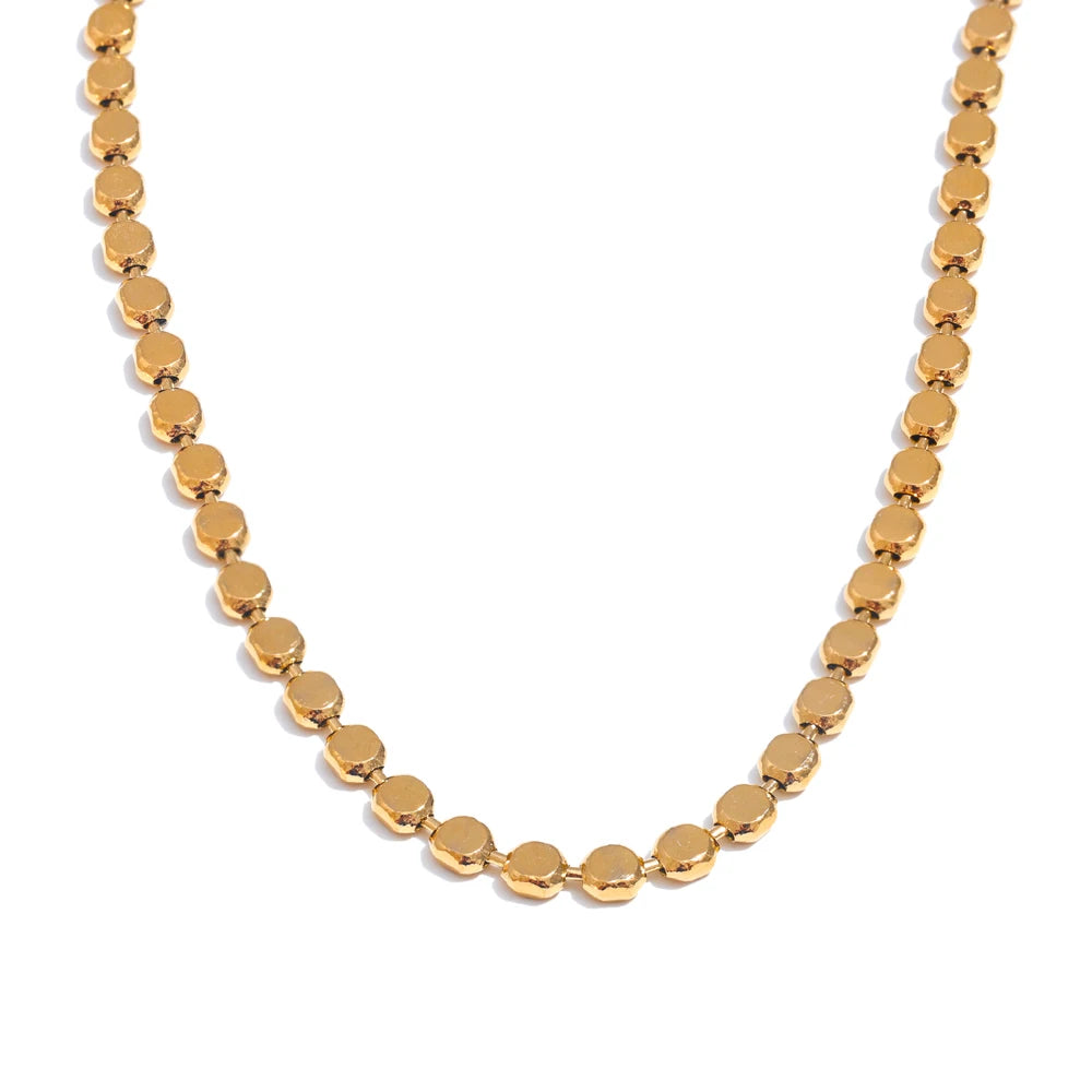 Exquisite 18K Gold Plated Stainless Steel Tarnish Free Necklace