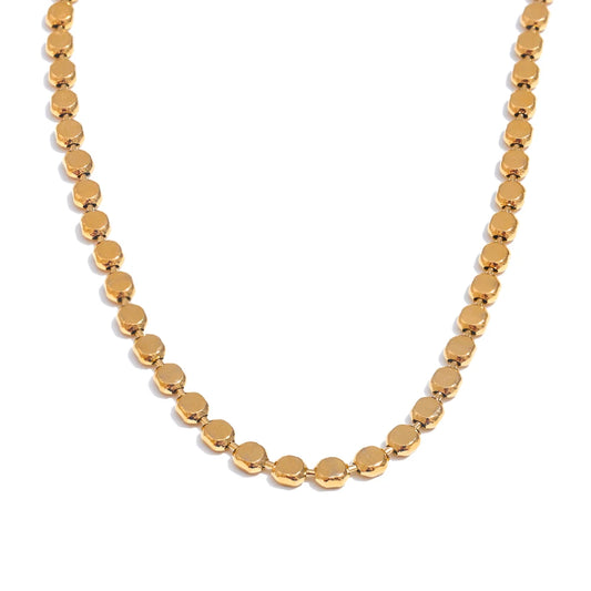 Exquisite 18K Gold Plated Stainless Steel Tarnish Free Necklace